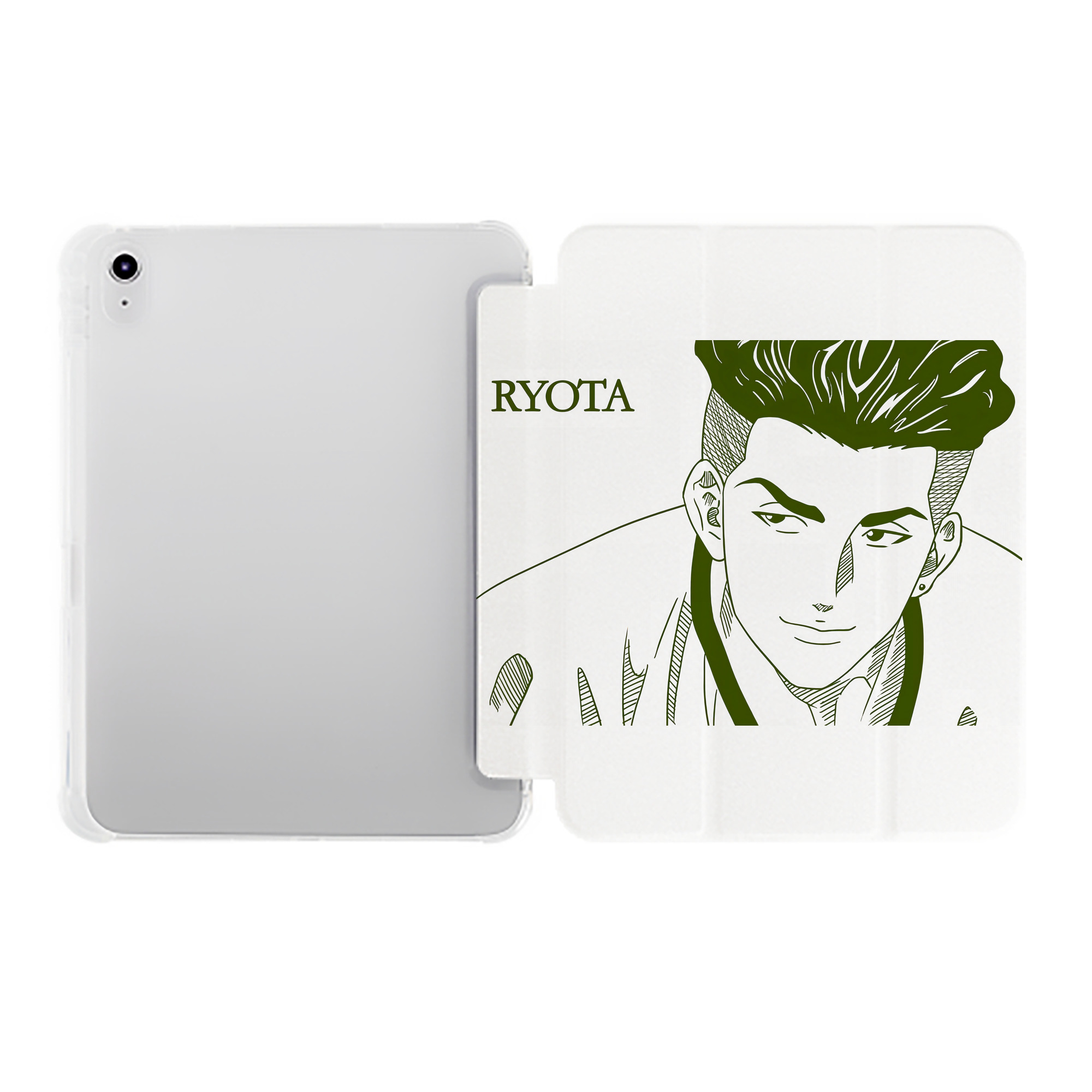 （画像用） SLAM DUNK／スラムダンク IPad ケース ペン収納付き 三つ折りスタンド PUレザー×シリコン 対応機種9.5/10.5/10.9インチ